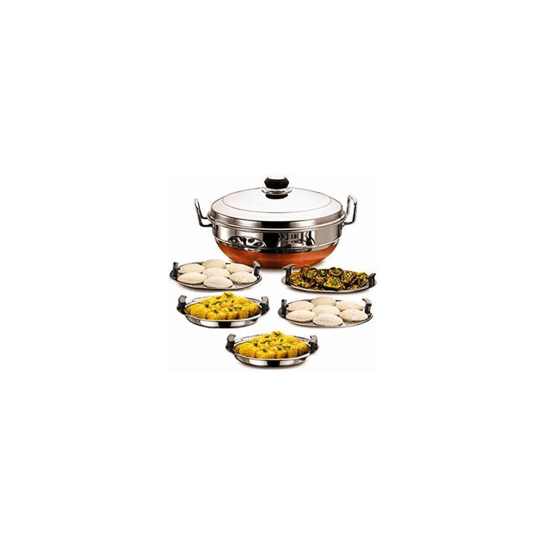 Stainless Steel Idli and Dhokla Maker Set | Sambhavnath Steel, Ahmedabad