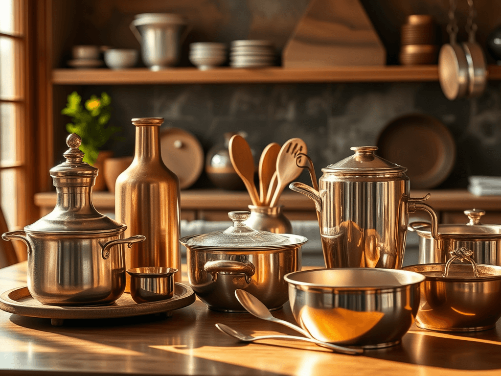 Brass Kitchenware Set | Sambhavnath Steel, Ahmedabad