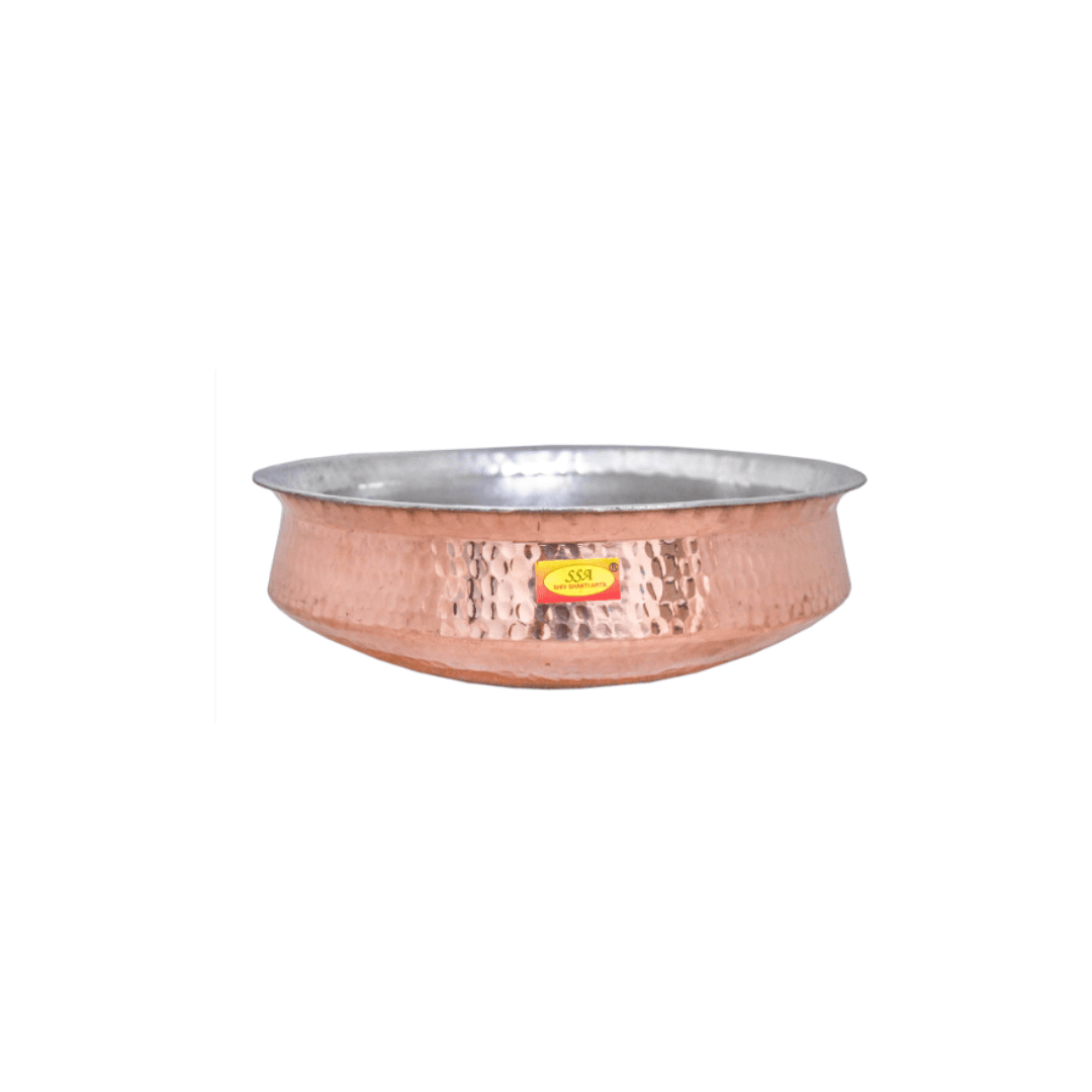 Copper Biryani Vessel - Copper | Sambhavnath Steel, Ahmedabad