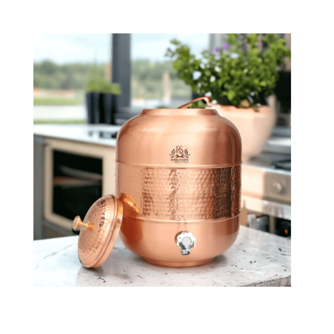 Copper Matka Pot | Sambhavnath Steel, Ahmedabad